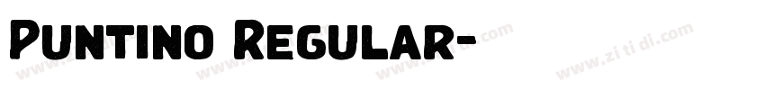 Puntino Regular字体转换
